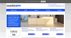 Desktop Screenshot of counterspec.co.uk